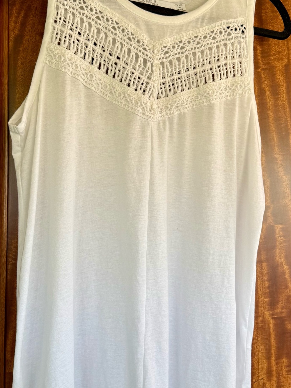 Prana White Lace-Detail Tank Top - Picture 5 of 5